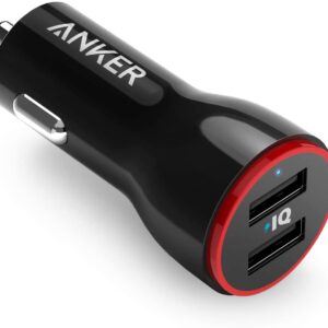 Car Charger, Anker 24W Dual USB Car Charger Adapter, PowerDrive 2 for iPhone