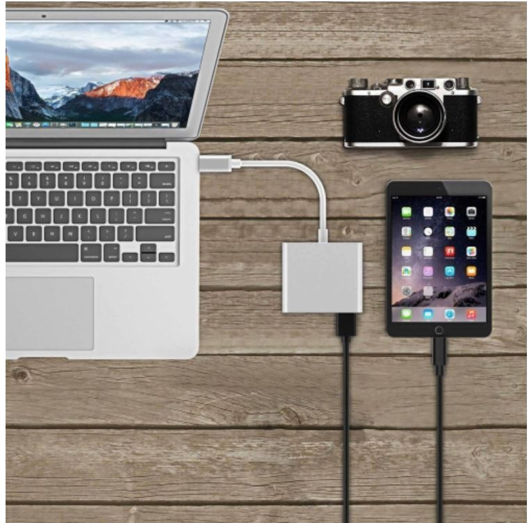 HYFAI 3 in 1 USB-C Type C To HDMI USB 3.0 HUB USB-C multi-port Adapter Dongle Dock Cable for Macbook Pro