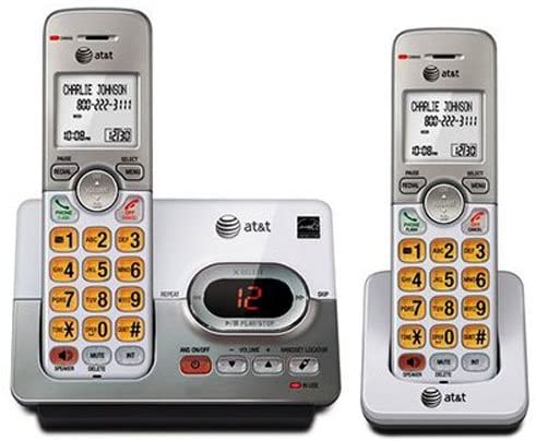 AT&T 2-Handset DECT 6.0 Cordless Phone with Answering Machine (EL52203)