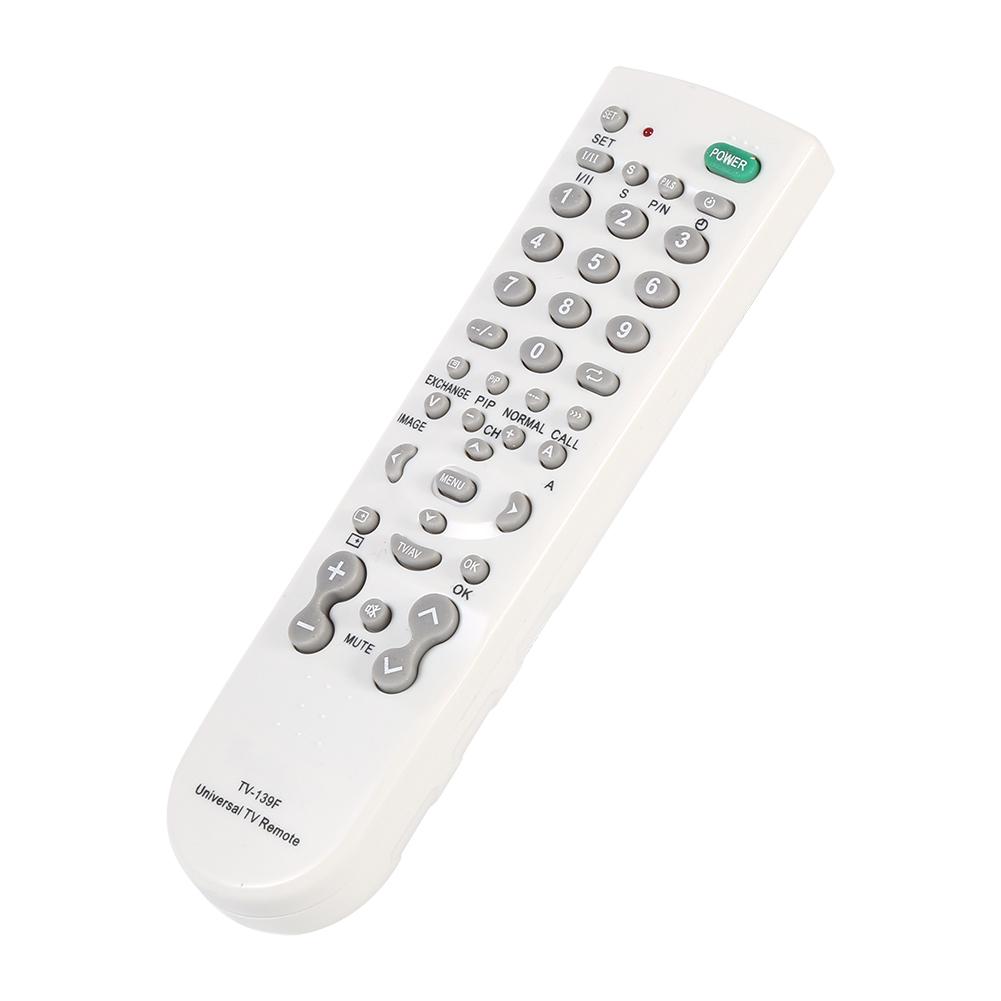 Peahefy 1Pc Universal Intelligent TV Remote Control Unit TV-139F Replacement Controller White - Image 3